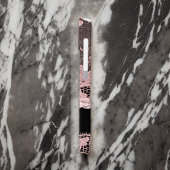 Elegant Faux Pink Lace en Black Case-Mate iPhone Case