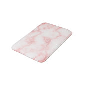 Elegant Faux Pink Marble Bath Mat (Gekanteld)
