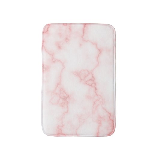 Elegant Faux Pink Marble Bath Mat (Voorkant Verticaal)