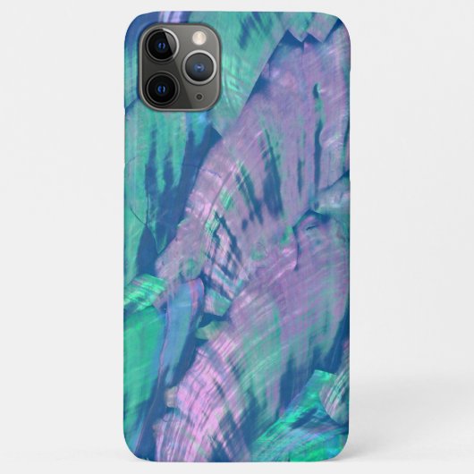 Elegant Faux Pink Turquoise Abalone Shell Pattern Case-Mate iPhone Case (Achterkant)