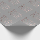 elegant faux roos gold bride tribe design cadeaupapier (Hoek)