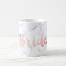 elegant faux roos Gold "bride" witte marmer