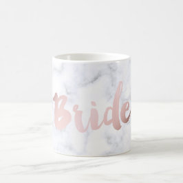 elegant faux roos Gold "bride" witte marmer Koffiemok