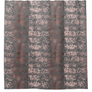 elegant faux roos gold en grijze borstels douchegordijn