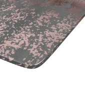 elegant faux roos gold en grijze borstels snijplank (Hoek)