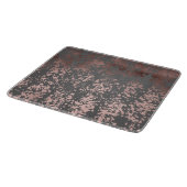 elegant faux roos gold en grijze borstels snijplank (Hoek)