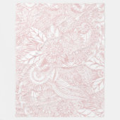 Elegant faux roos Gold floral mandala design Fleece Deken (Voorkant)