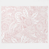 Elegant faux roos Gold floral mandala design Fleece Deken (Voorkant (Horizontaal))