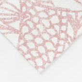 Elegant faux roos Gold floral mandala design Fleece Deken (Hoek)