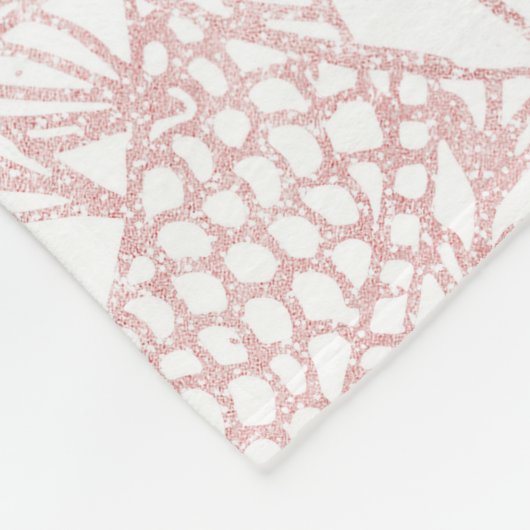 Elegant faux roos Gold floral mandala design Fleece Deken (Hoek)