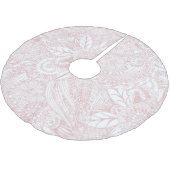 Elegant faux roos Gold floral mandala design Kerstboom Rok (Gekanteld)