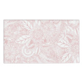 Elegant faux roos Gold floral mandala design Naambadge (Voorkant)