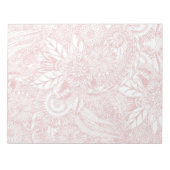 Elegant faux roos Gold floral mandala design Notitieblok (Voorkant)