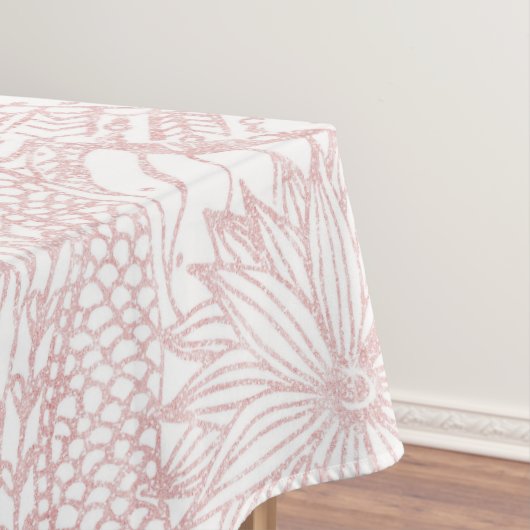 Elegant faux roos Gold floral mandala design Tafelkleed (Voorbeeld)