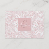 Elegant faux roos Gold floral mandala design Visitekaartje (Voorkant)