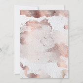 Elegant Faux Roos Gold Foil Glitter Vrijgezellenfe Kaart (Achterkant)