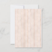 Elegant Faux Roos Gold Parisian Eiffel Tower RSVP Kaartje (Achterkant)