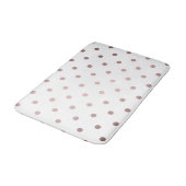 elegant faux roos gold polka stips badmat (Gekanteld)