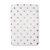 elegant faux roos gold polka stips badmat (Voorkant Verticaal)