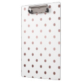 elegant faux roos gold polka stips klembord (Links)
