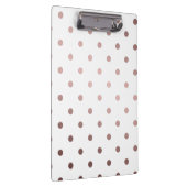 elegant faux roos gold polka stips klembord (Rechts)