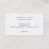 Elegant Faux Roos Gold Striped Pattern Salon Spa Visitekaartje (Achterkant)