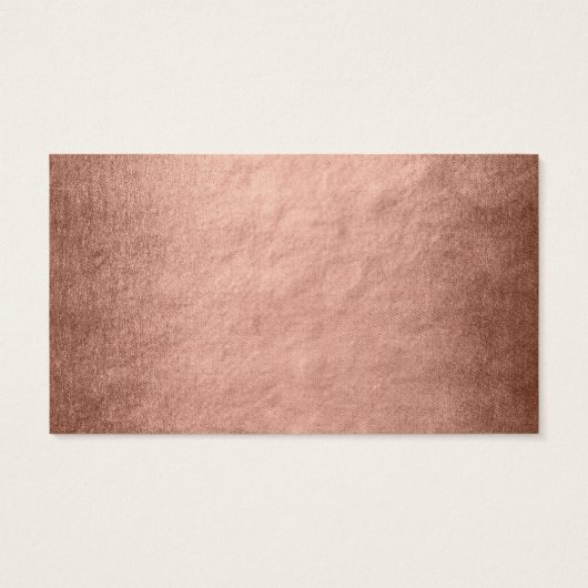 Elegant Faux Roos Goud Zwart Bruiloft Drink Kaart (Achterkant)