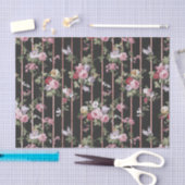 Elegant faux roos gouden strepen roze  rozen tissuepapier (Craft)