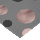 elegant faux roos gouden zwarte roze cirkels tafelkleed (Gekanteld)