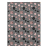 elegant faux roos gouden zwarte roze cirkels tafelkleed (Voorkant)