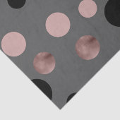 elegant faux roos gouden zwarte roze cirkels tissuepapier (Detail)