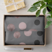 elegant faux roos gouden zwarte roze cirkels tissuepapier (Geschenk)