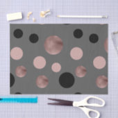 elegant faux roos gouden zwarte roze cirkels tissuepapier (Craft)