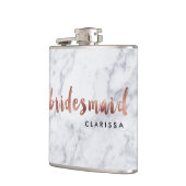 elegant faux roos goudmarmer heupfles (Links)