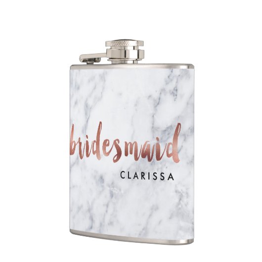 elegant faux roos goudmarmer heupfles (Links)