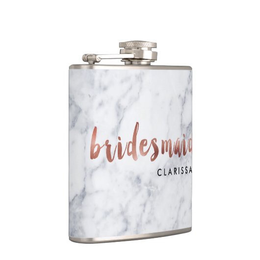 elegant faux roos goudmarmer heupfles (Rechts)