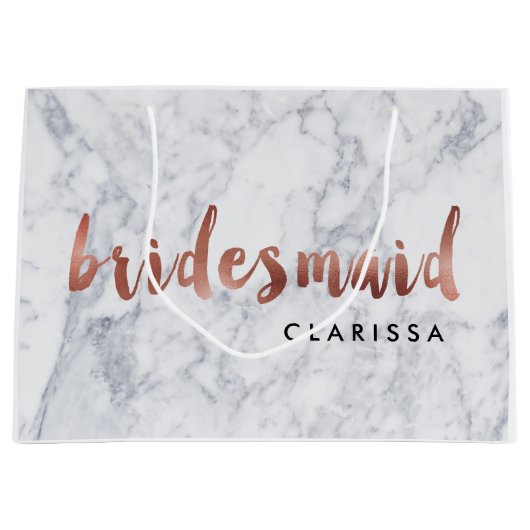 elegant faux roos goudmarmer large cadeautasje (Voorkant)