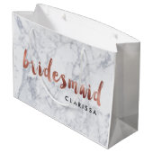 elegant faux roos goudmarmer large cadeautasje (Achterkant Gekanteld)