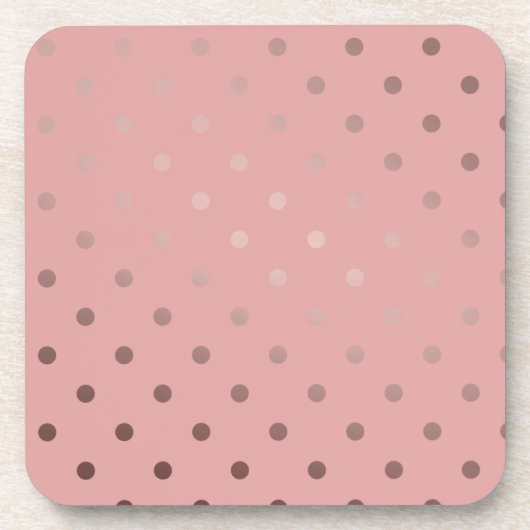 elegant faux roos goudroze pols drankjes onderzetter (Voorkant)