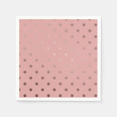 elegant faux roos goudroze pols servetten (Voorkant)