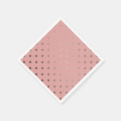 elegant faux roos goudroze pols servetten (Hoek)