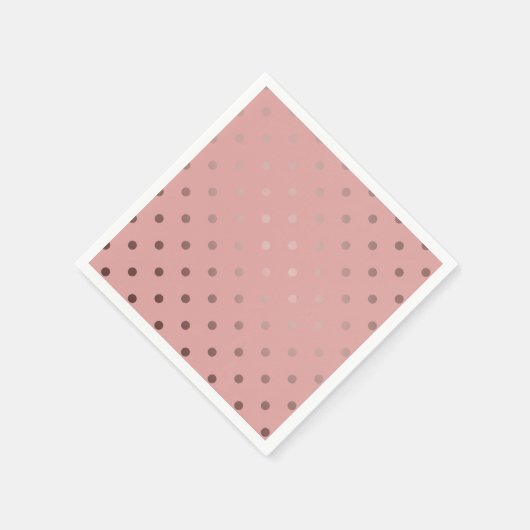 elegant faux roos goudroze pols servetten (Hoek)