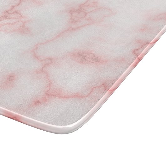 Elegant Faux Roze Marmer Snijplank (Hoek)