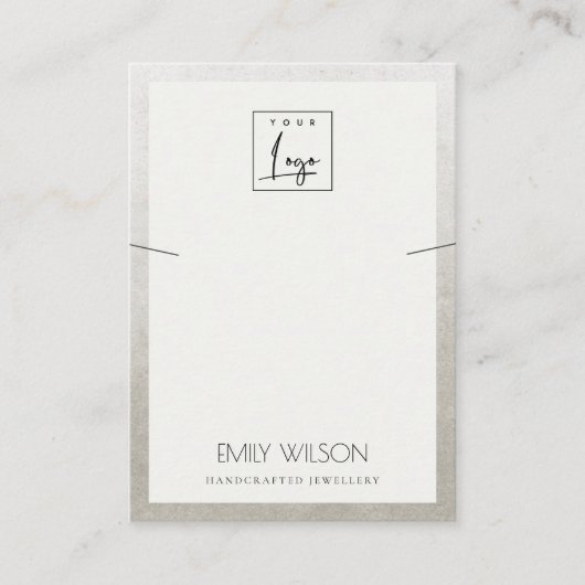 ELEGANT FAUX SILVER GRENSOVERSCHRIJDENDE WEERGAVE  VISITEKAARTJE (Voorkant)