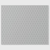 Elegant Faux Silver Grey Stars Pattern Cadeaupapier (Vlak)