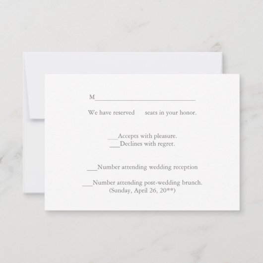 Elegant Faux Silver Sequins Beige Kijk RSVP (Achterkant)