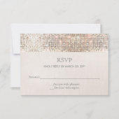 Elegant Faux Silver Sequins Beige Kijk RSVP 2 (Voorkant)