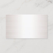 Elegant Faux Silver Shiny Modern Plain Luxury Chic Visitekaartje (Achterkant)