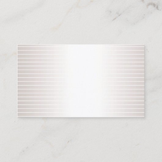 Elegant Faux Silver Shiny Modern Plain Luxury Chic Visitekaartje (Achterkant)