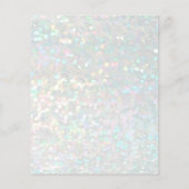 elegant faux sparkle effect schoonheidssalon flyer (Achterkant)